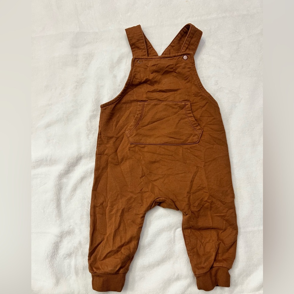 Brown overall 9-12 M